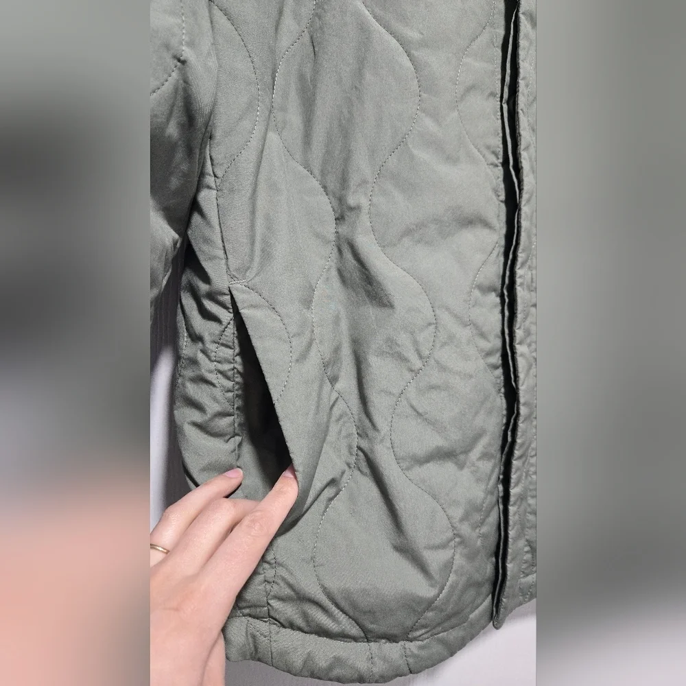 Everlane Men Renew Quilted Agave Green Liner Shacket Size Small